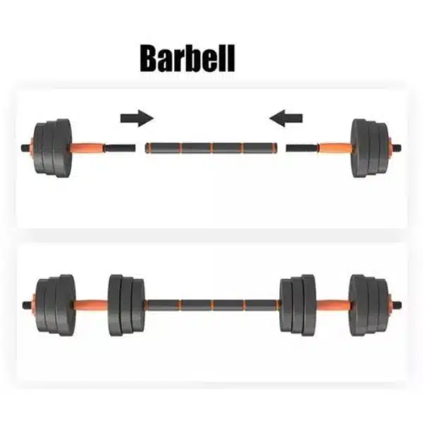 Haltère Musculation kit 20Kg plus la barre 20 Kg prix maroc